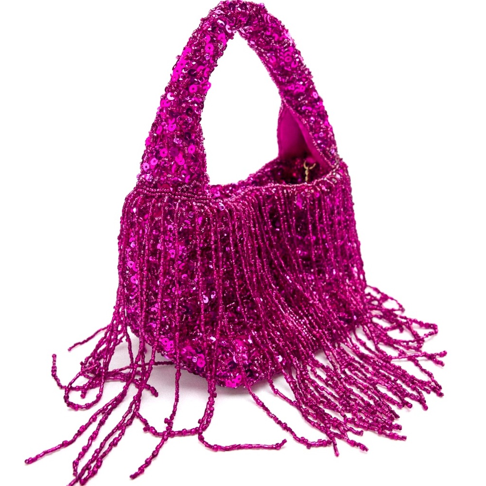 Beaded fringe bag from Zara NWT